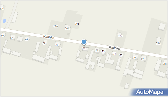 Kalinko, Kalinko, 71, mapa Kalinko