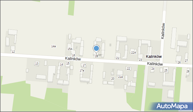 Kalinków, Kalinków, 18, mapa Kalinków