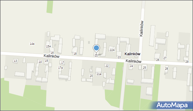 Kalinków, Kalinków, 21, mapa Kalinków