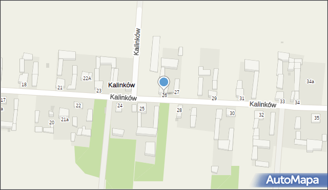 Kalinków, Kalinków, 26, mapa Kalinków