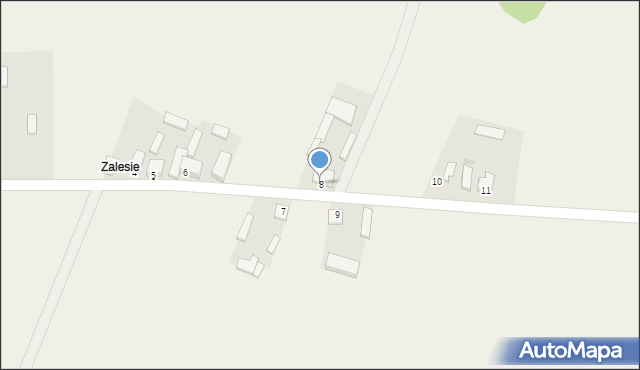 Kalinków, Kalinków, 8, mapa Kalinków