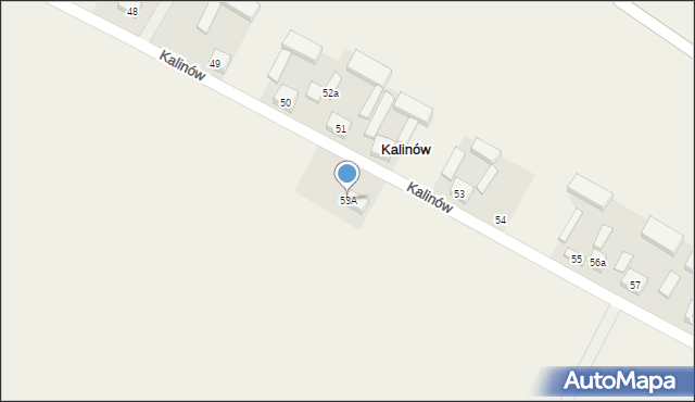 Kalinów, Kalinów, 53A, mapa Kalinów