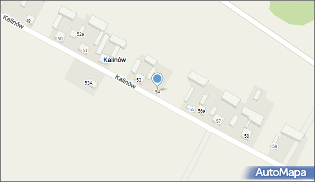 Kalinów, Kalinów, 56, mapa Kalinów