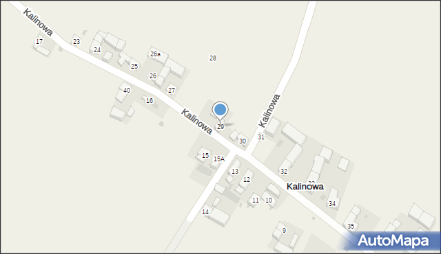 Kalinowa, Kalinowa, 29, mapa Kalinowa