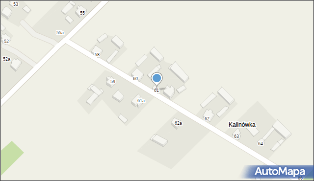 Kalinowa, Kalinowa, 61, mapa Kalinowa