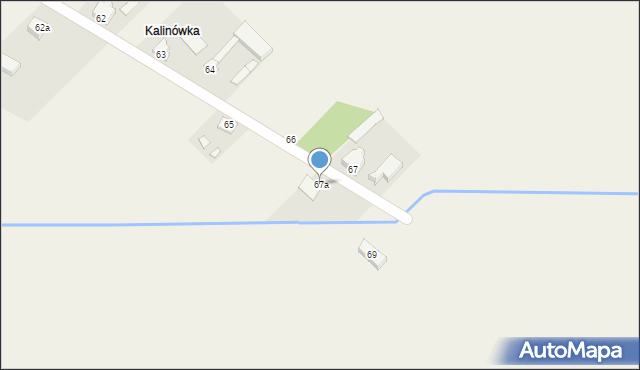 Kalinowa, Kalinowa, 67a, mapa Kalinowa