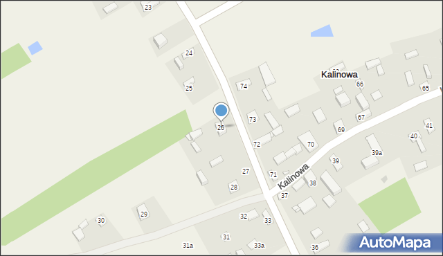 Kalinowa, Kalinowa, 26, mapa Kalinowa