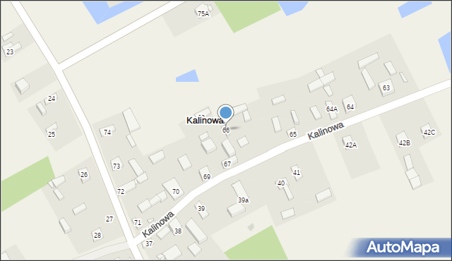 Kalinowa, Kalinowa, 66, mapa Kalinowa