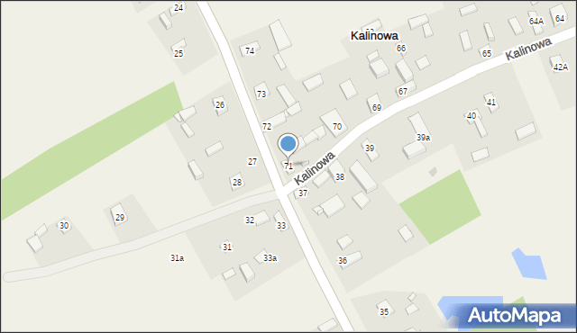 Kalinowa, Kalinowa, 71, mapa Kalinowa