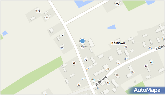 Kalinowa, Kalinowa, 74, mapa Kalinowa