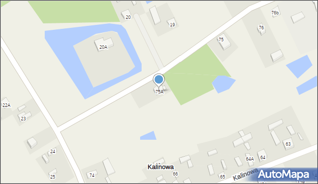 Kalinowa, Kalinowa, 75A, mapa Kalinowa