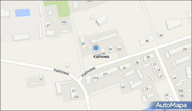 Kalinowa, Kalinowa, 100, mapa Kalinowa