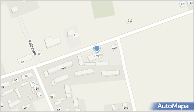Kalinowa, Kalinowa, 17/1, mapa Kalinowa