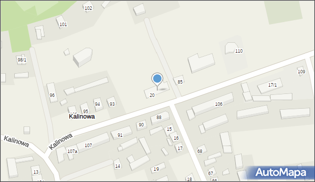 Kalinowa, Kalinowa, 86, mapa Kalinowa