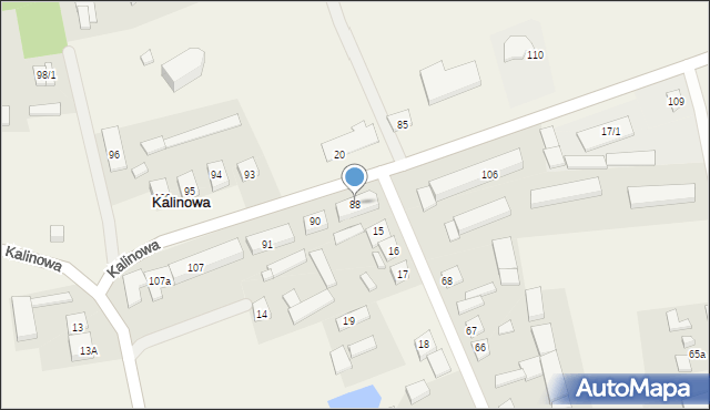 Kalinowa, Kalinowa, 88, mapa Kalinowa