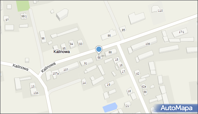 Kalinowa, Kalinowa, 90, mapa Kalinowa