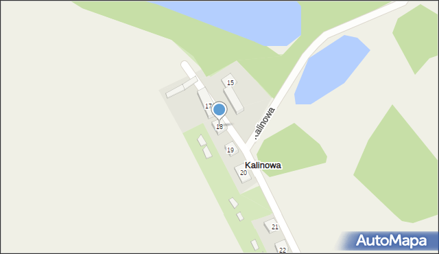 Kalinowa, Kalinowa, 18, mapa Kalinowa
