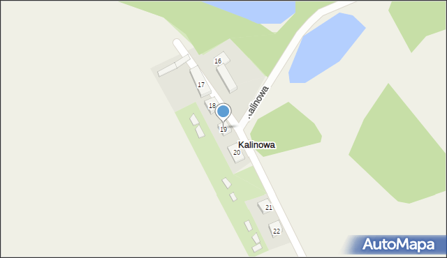 Kalinowa, Kalinowa, 19, mapa Kalinowa