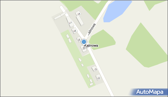 Kalinowa, Kalinowa, 20, mapa Kalinowa