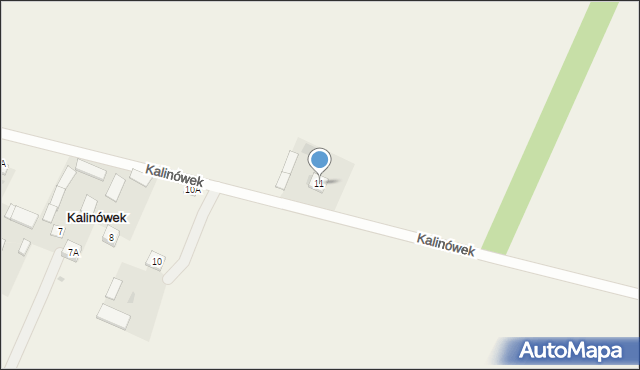 Kalinówek, Kalinówek, 11, mapa Kalinówek