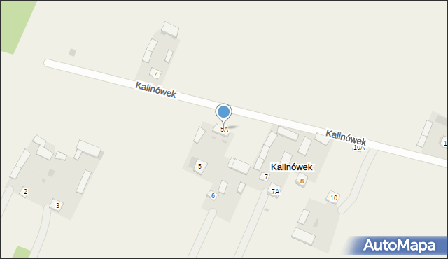 Kalinówek, Kalinówek, 5A, mapa Kalinówek