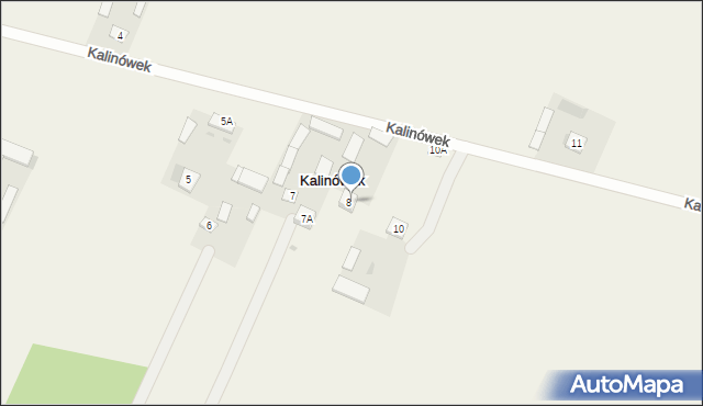 Kalinówek, Kalinówek, 8, mapa Kalinówek