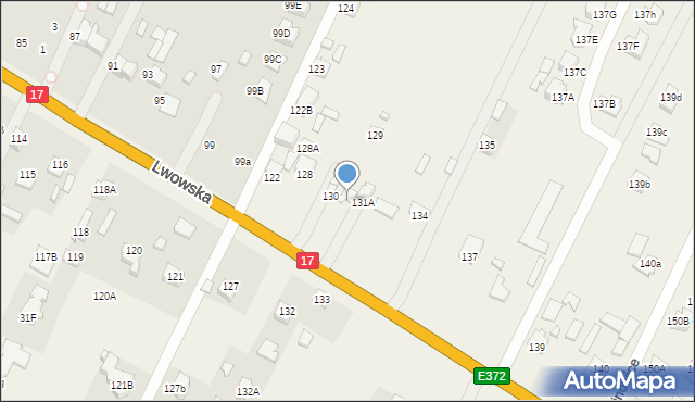 Kalinowice, Kalinowice, 131, mapa Kalinowice