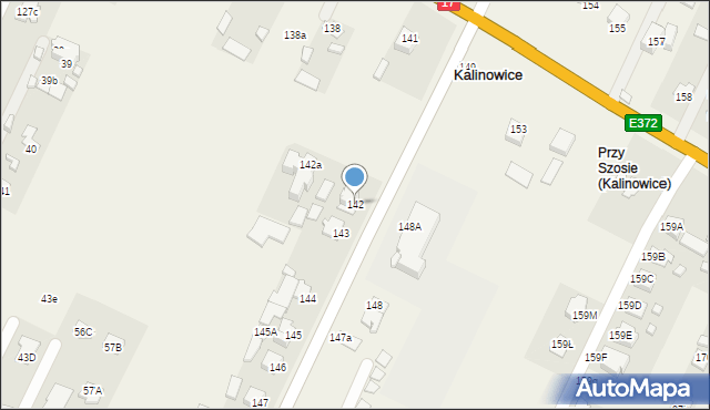 Kalinowice, Kalinowice, 142, mapa Kalinowice