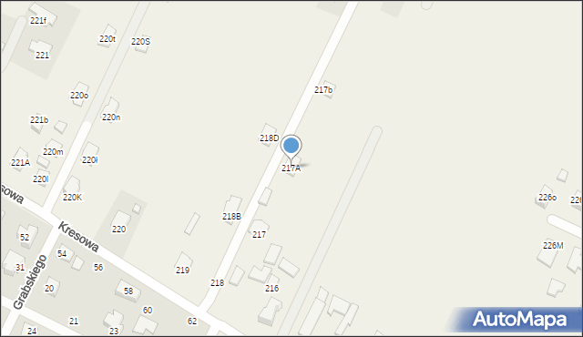 Kalinowice, Kalinowice, 217A, mapa Kalinowice