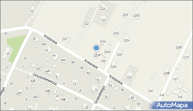 Kalinowice, Kalinowice, 221A, mapa Kalinowice