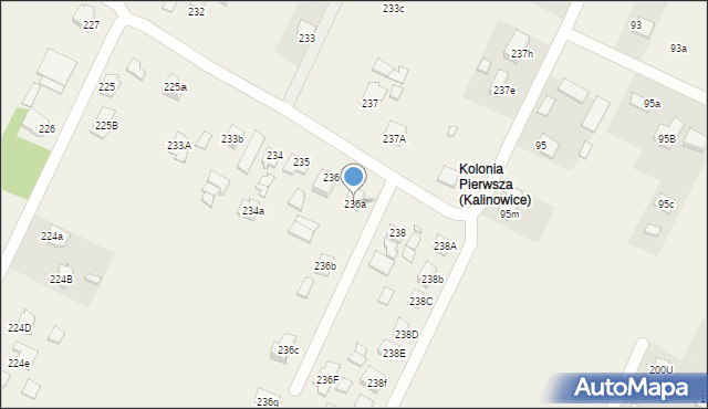 Kalinowice, Kalinowice, 236a, mapa Kalinowice