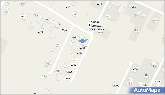 Kalinowice, Kalinowice, 238b, mapa Kalinowice