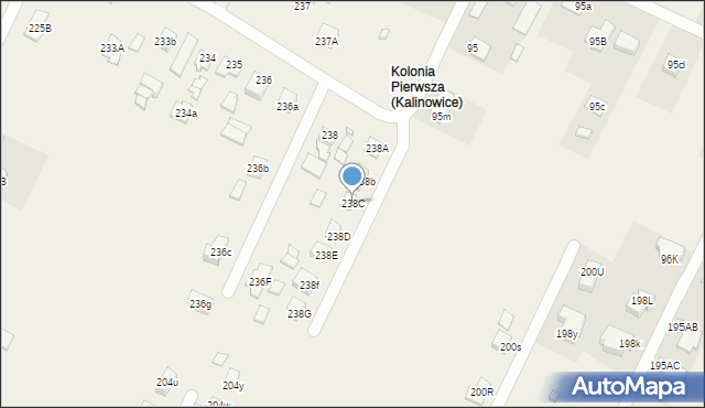 Kalinowice, Kalinowice, 238C, mapa Kalinowice