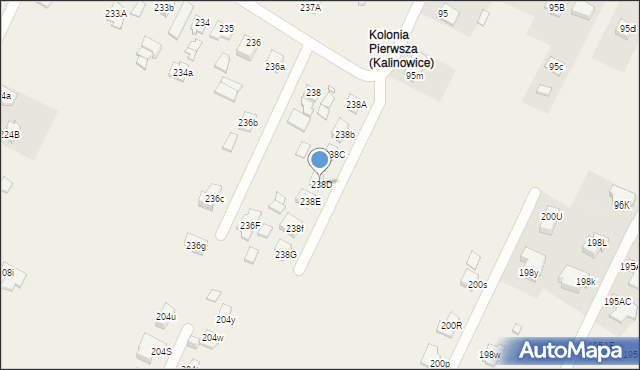 Kalinowice, Kalinowice, 238D, mapa Kalinowice