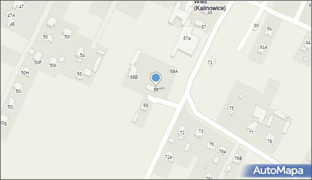 Kalinowice, Kalinowice, 68, mapa Kalinowice