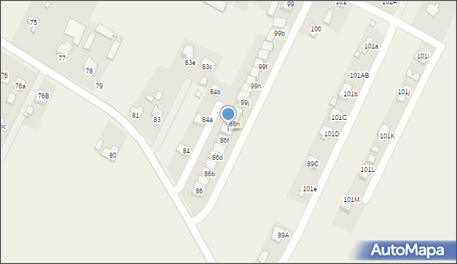 Kalinowice, Kalinowice, 86g, mapa Kalinowice