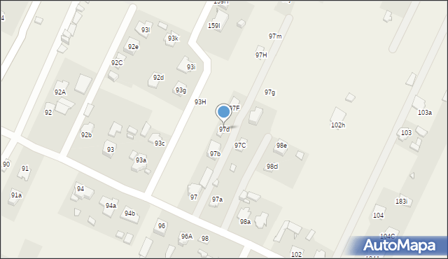 Kalinowice, Kalinowice, 97d, mapa Kalinowice