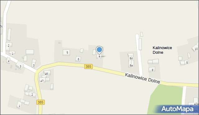 Kalinowice Dolne, Kalinowice Dolne, 7, mapa Kalinowice Dolne