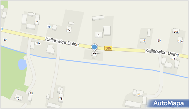 Kalinowice Dolne, Kalinowice Dolne, 77, mapa Kalinowice Dolne