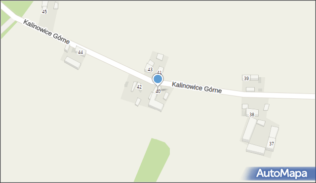 Kalinowice Górne, Kalinowice Górne, 40, mapa Kalinowice Górne