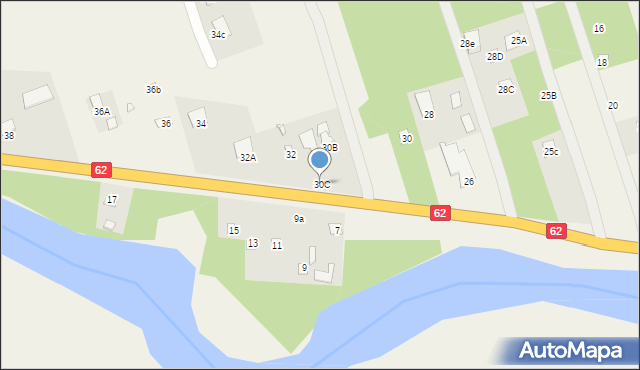 Kalinowiec, Kalinowiec, 30C, mapa Kalinowiec