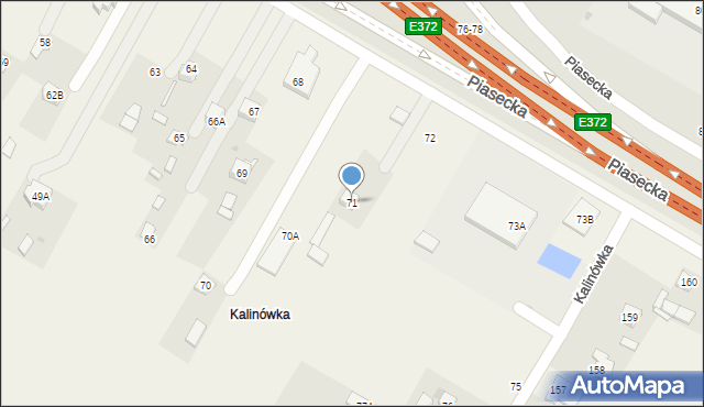 Kalinówka, Kalinówka, 71, mapa Kalinówka