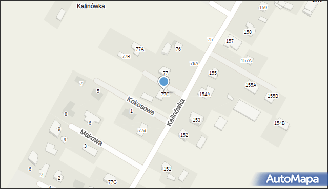 Kalinówka, Kalinówka, 77C, mapa Kalinówka