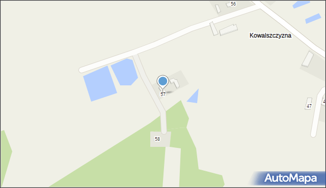 Kalinówka, Kalinówka, 57, mapa Kalinówka