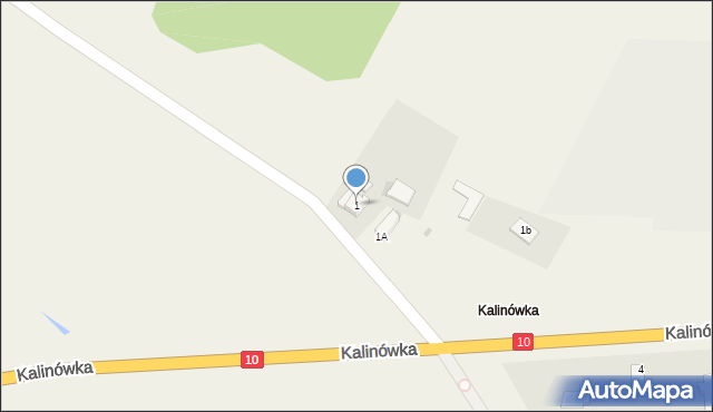 Kalinówka, Kalinówka, 1, mapa Kalinówka