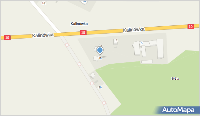 Kalinówka, Kalinówka, 3a, mapa Kalinówka