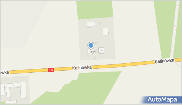 Kalinówka, Kalinówka, 6, mapa Kalinówka