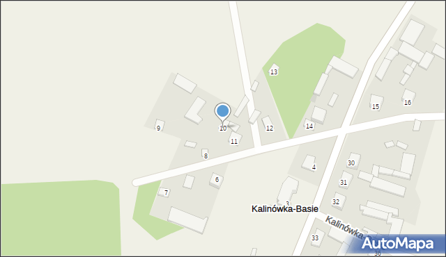 Kalinówka-Basie, Kalinówka-Basie, 10, mapa Kalinówka-Basie