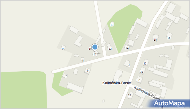 Kalinówka-Basie, Kalinówka-Basie, 11, mapa Kalinówka-Basie