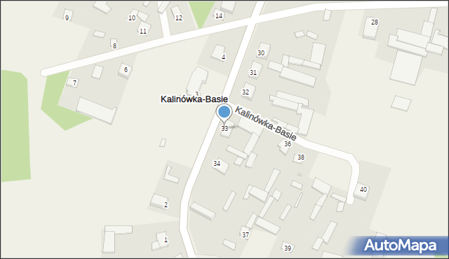 Kalinówka-Basie, Kalinówka-Basie, 33, mapa Kalinówka-Basie